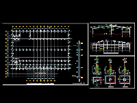 Bản vẽ nhà xưởng 64x96m full kết cấu